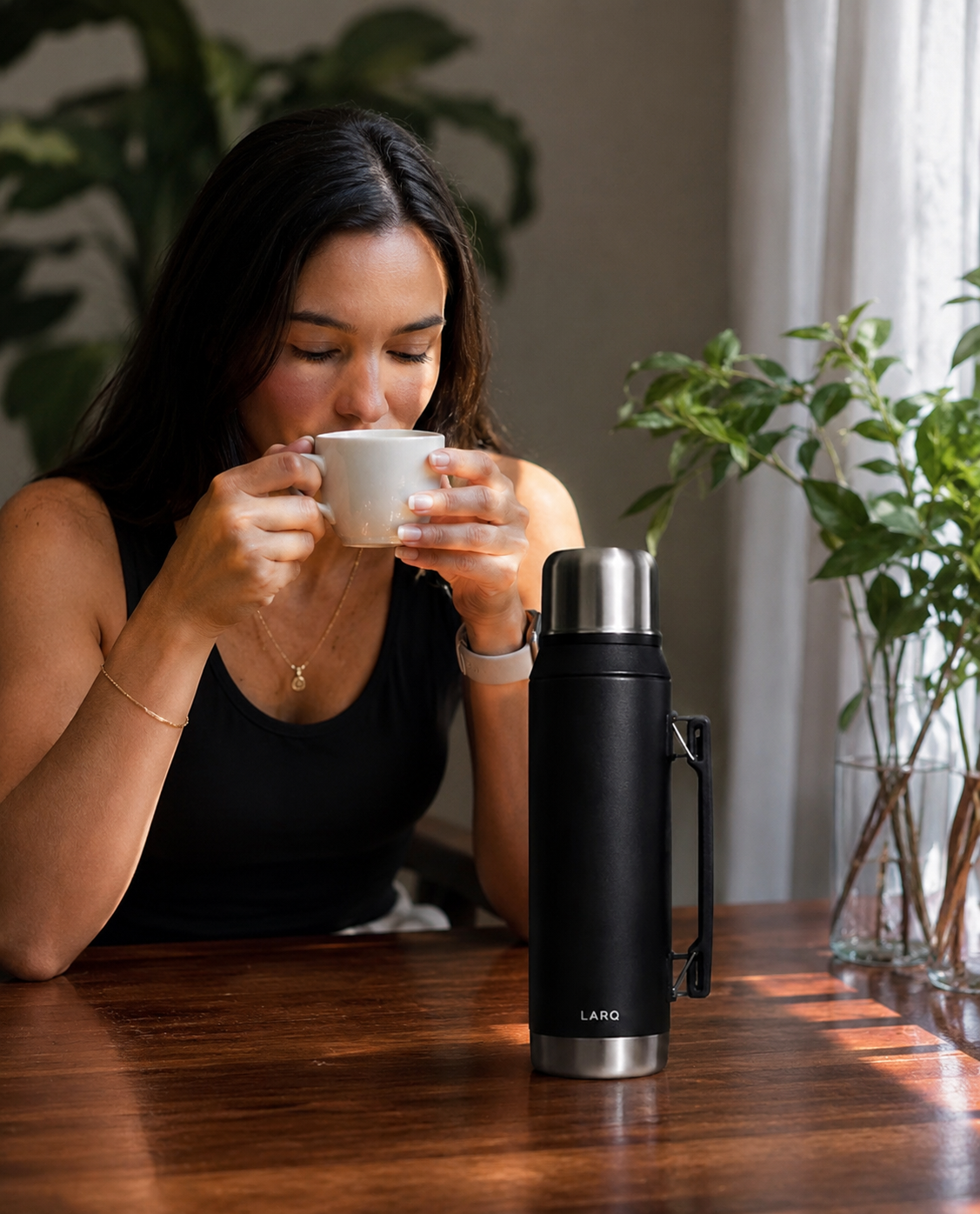 🖤 Termo de Acero Inoxidable Premium – Tu Bebida a la Temperatura Perfecta ☕❄️